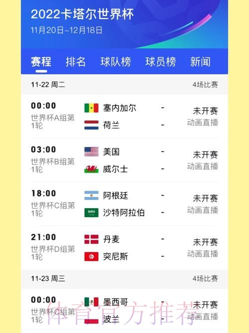 世界杯排名几点开始 世界杯排名几点开始